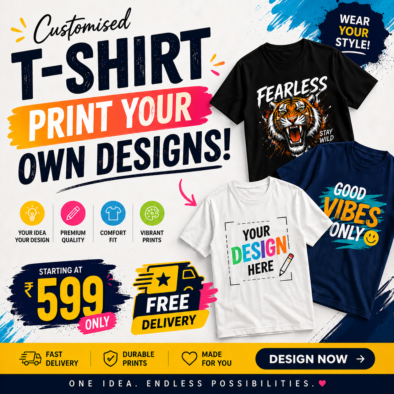 customized print front and back