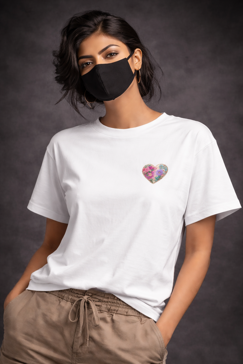 LOVE Tee WITH F/B SIDE PRINTED SKU-G114