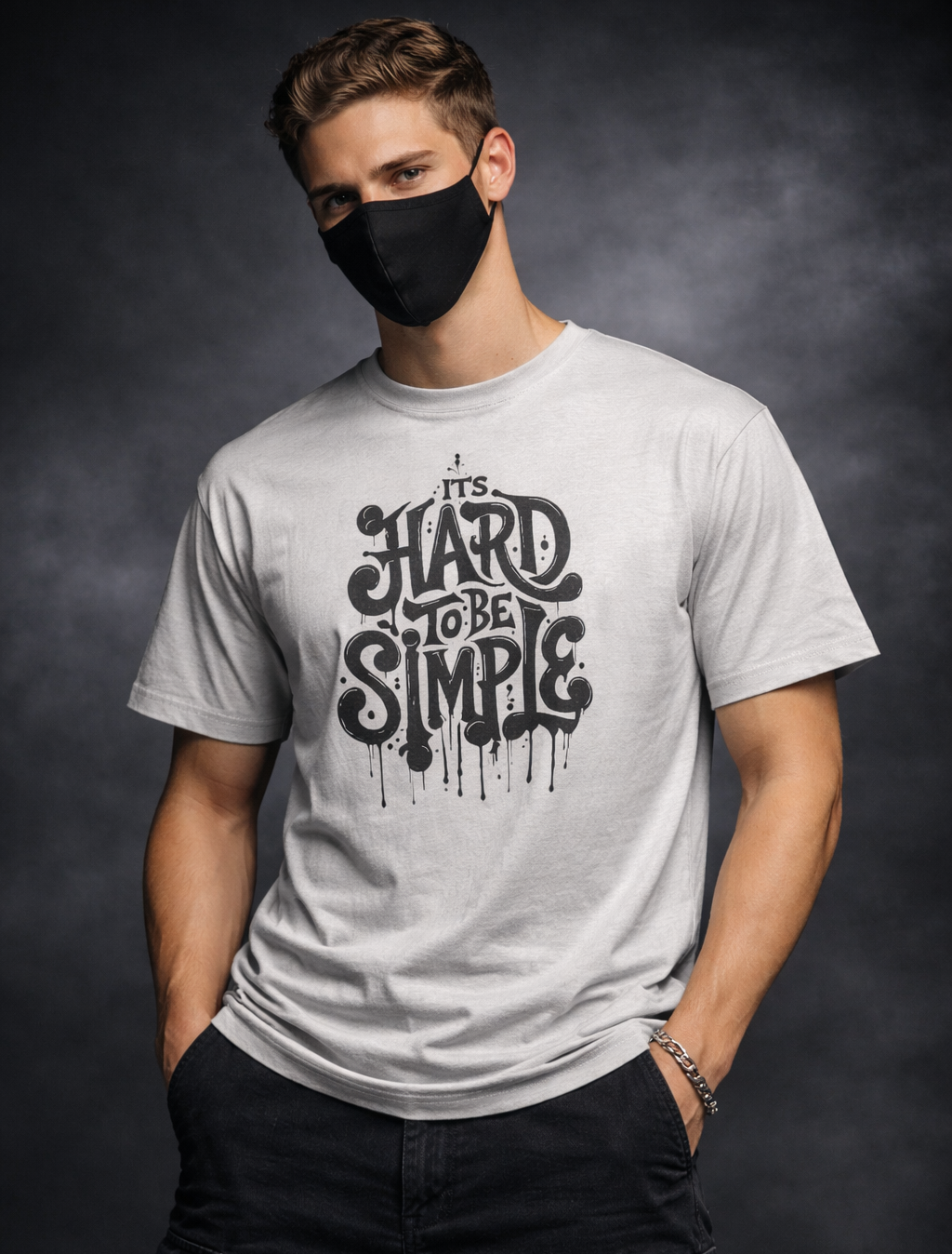 ITS HARD TO BE A SIMPLE TEE SKU-M6