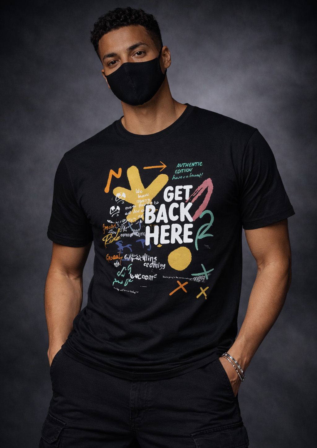 GET BACK HERE Tee SKU-M10