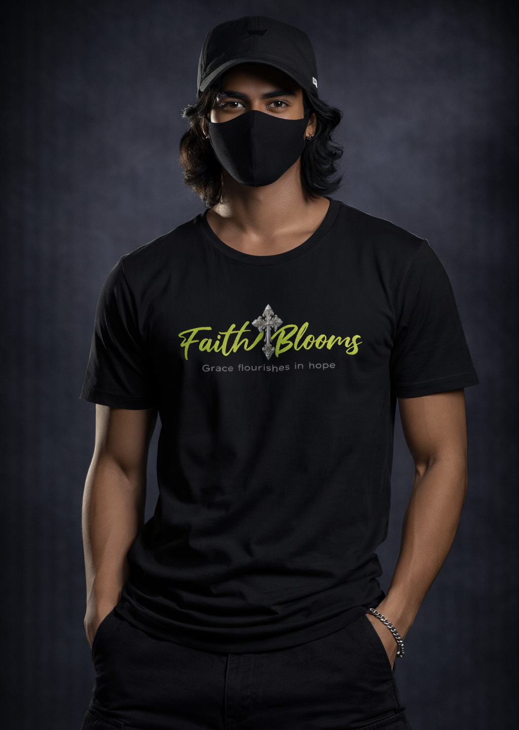 FAITH BLOOMS Tee SKU-M15