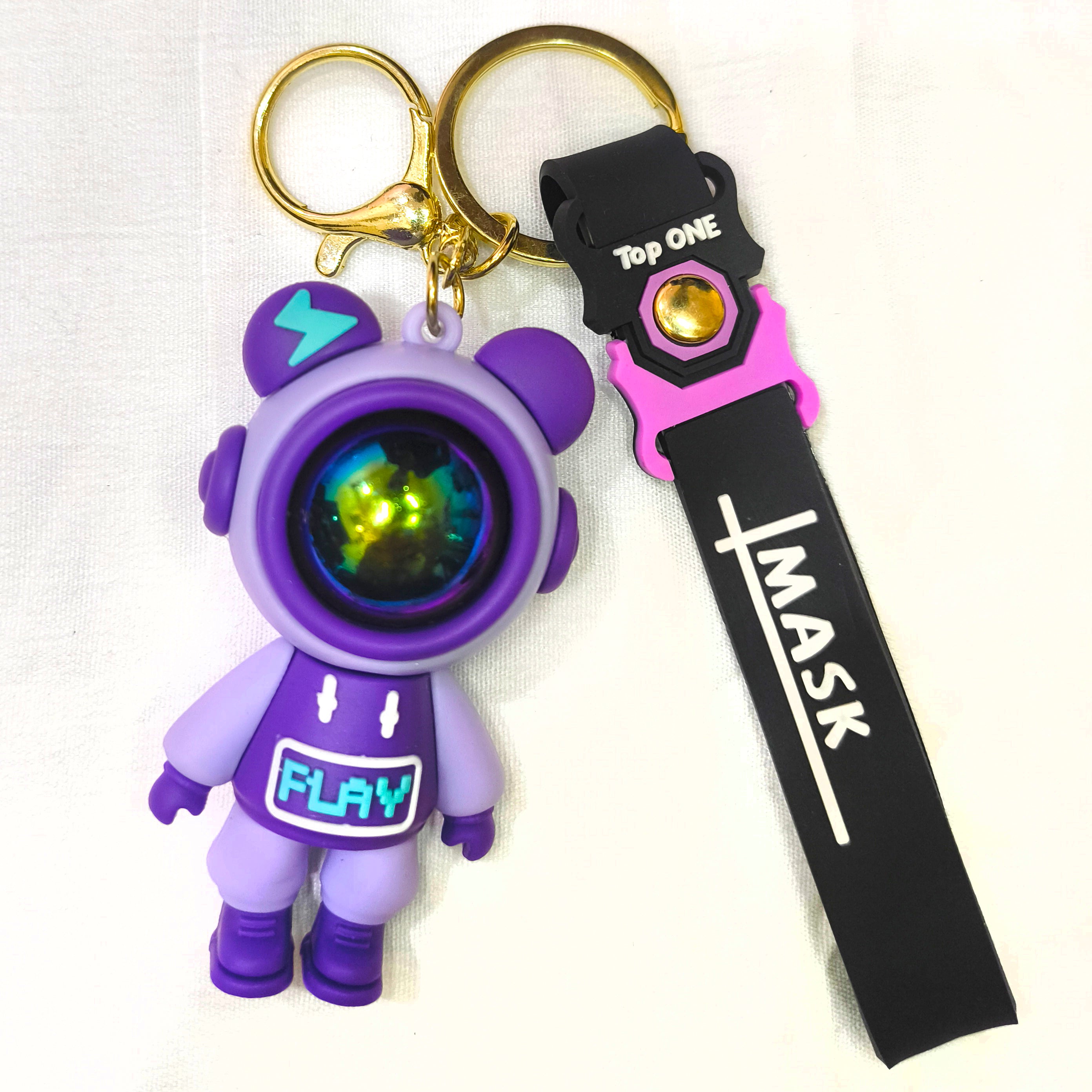PLAY MASK PURPLE KEYCHAIN SKU-1022