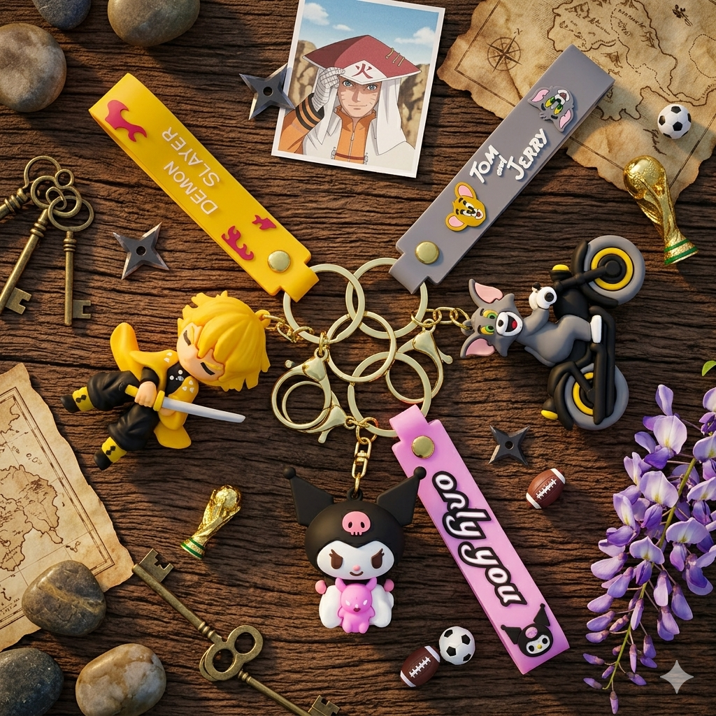 PACK OF 3 KEY CHAINS COMBO SKU-KY04C