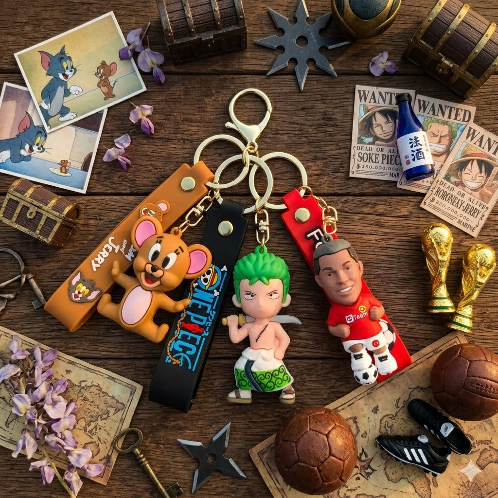 PACK OF 3 KEY CHAINS COMBO SKU-KY05C