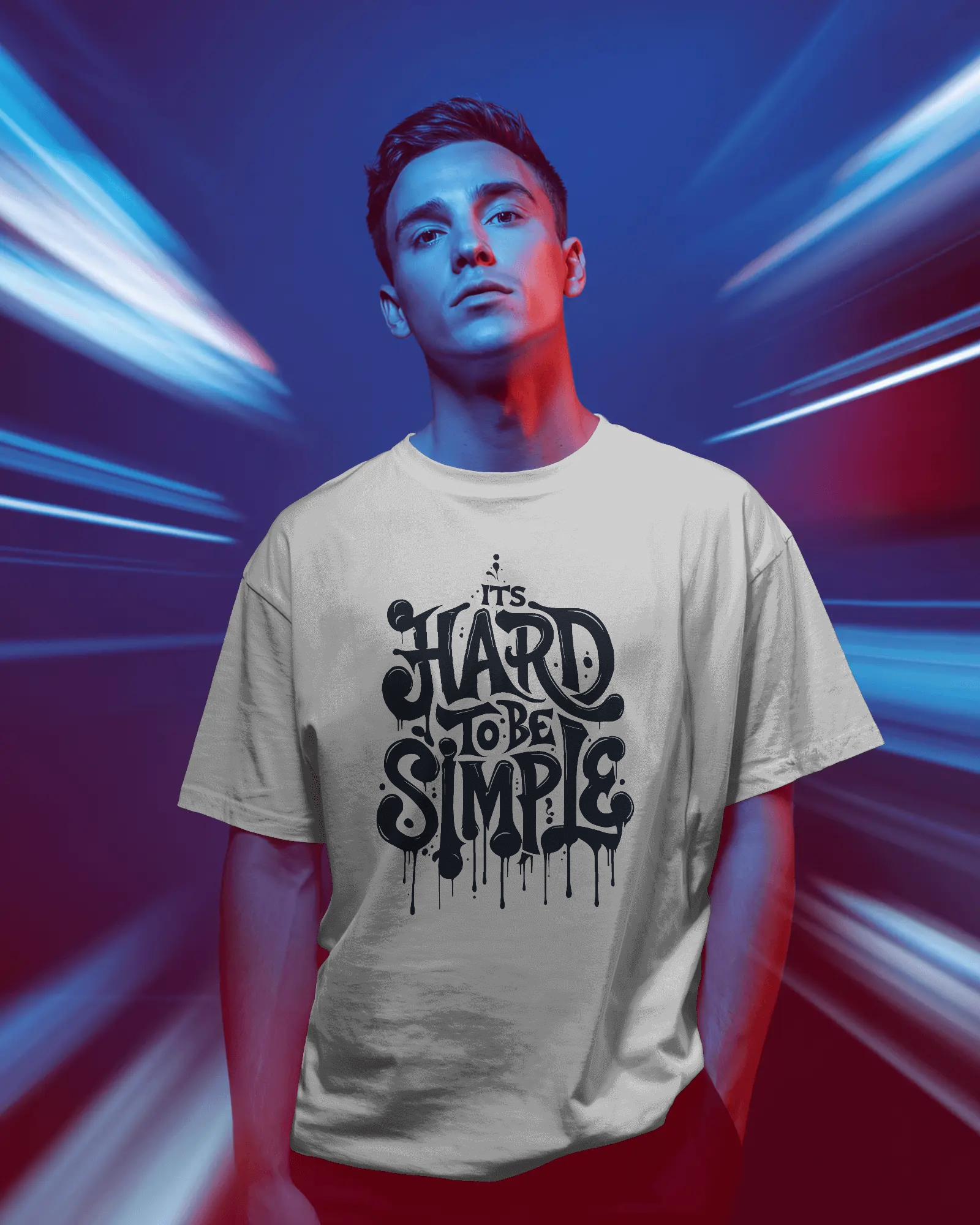 ITS HARD TO BE A SIMPLE TEE SKU-M6