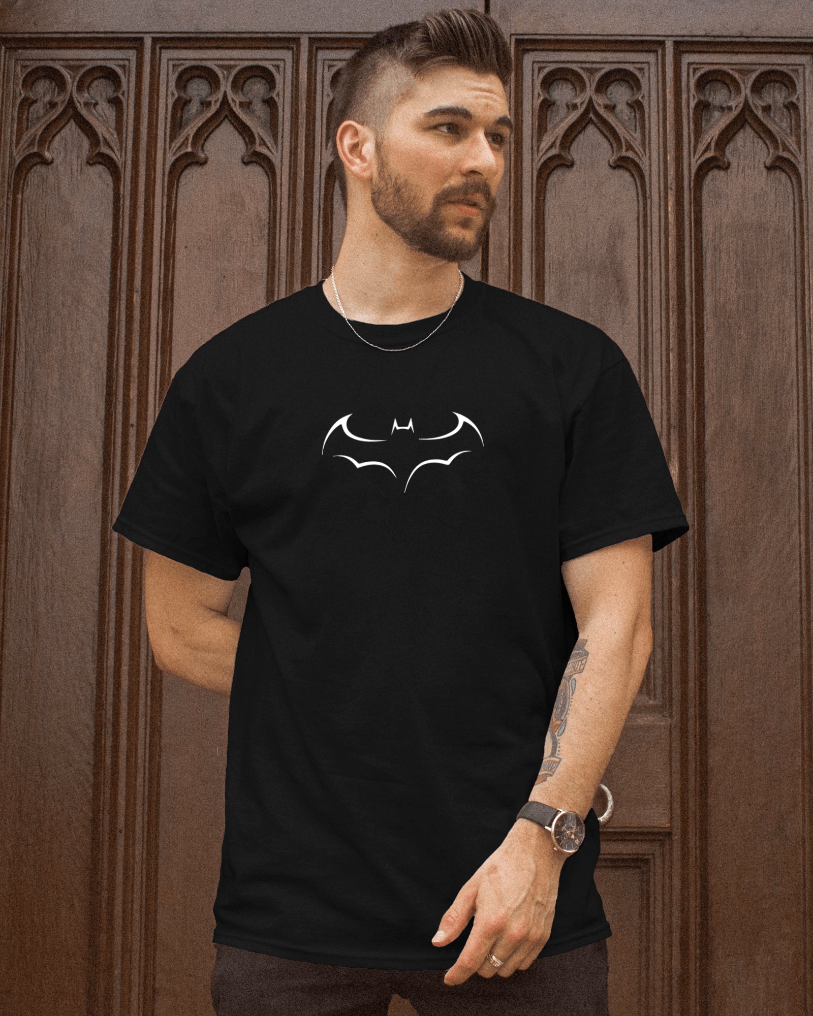 BATMAN LOGO WITH GLOW IN THE DARK Tee SKU-VN01M