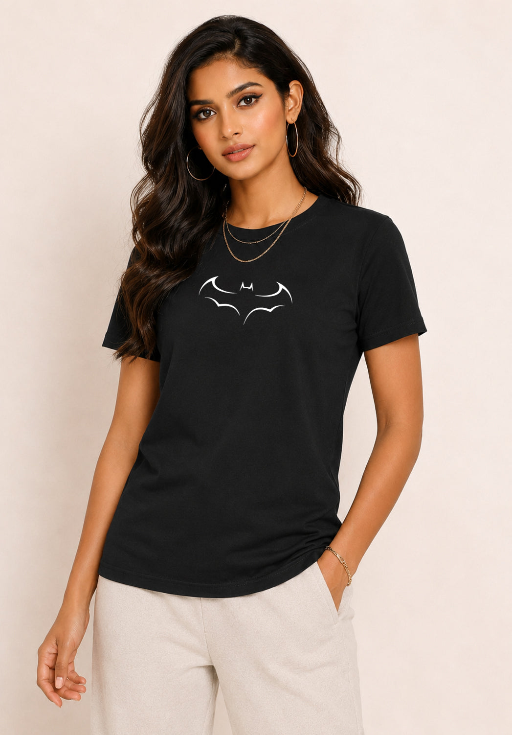 BATMAN LOGO WITH GLOW IN THE DARK Tee SKU-VN01M