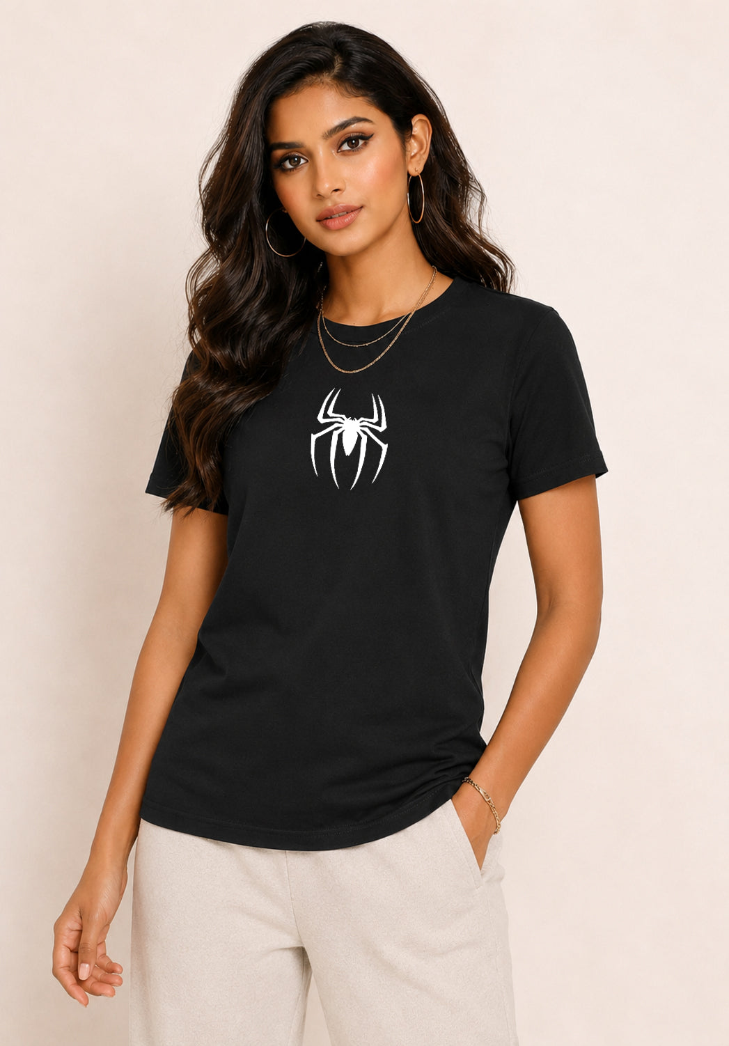 SPIDER LOGO WITH GLOW IN THE DARK Tee SKU-VN02