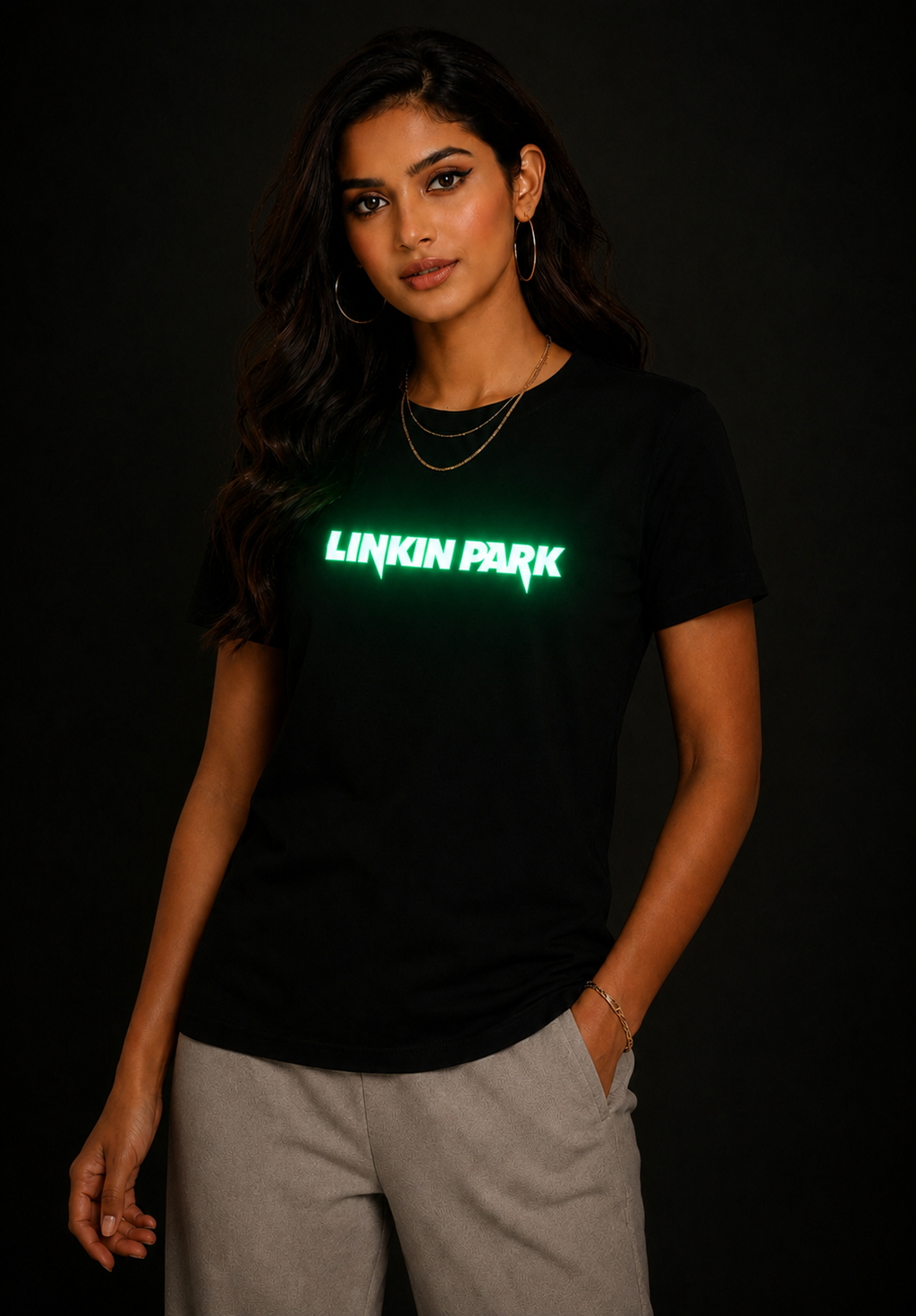 LINKIN PARK WITH GLOW IN THE DARK Tee SKU-VN03